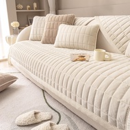 โซฟาป้องกันกำมะหยี่ขนยาวคลุมผ้าคลุมโซฟาหนังกลับนุ่มพิเศษไม่ลื่นผ้าคลุมโซฟาปลอกโซฟาหนานุ่มสำหรับสุนัข