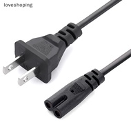 [loveshoping] EU Power Cable 2pin IEC320 C7 US Power Extension Cord For Dell Laptop Charger Canon Ep