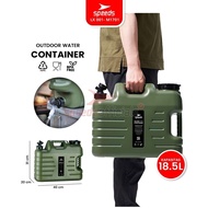 SPEEDS Water Tank 18.5L HDPE Container Water Food Grade Tank Gallon Water Jerry Can Gallon Portable 
