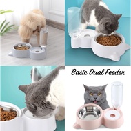 Pet Feeder Auto Feeder Cat Dog Food Water Feeder Dry Food Wet Food Kibble Stainless Steel Removable