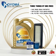 HYUNDAI i10 (1.25) AIR FILTER + OIL FILTER + KOYOMA 5W30 SEMI SYNTHETIC ENGINE OIL