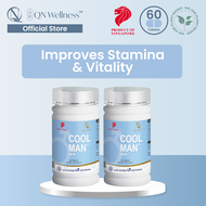 [Bundle of 2] QN Wellness - Cool Man - 100% Plant Based - 60 Tablets x 2 Boxes