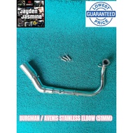 Burgman/ Avenis stainless elbow pure stainless 51mm exhaust
