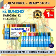 BUNCHO Sangha Oil Pastels Crayon (12'S) / Buncho Crayon / Oil Pastel / Shangha Crayon / Buncho #12 C