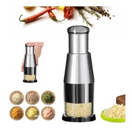 new Manual Chopper Stainless Steel Garlic Press Mini Vegetable Cutter Dishwasher Safe Multifunctiona