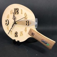 ●徐老師桌球● ~Pro Pro 特別產品~ 桌球拍造型時鐘簡約創意時鐘掛鐘【日本木曾檜單板 】