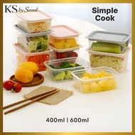 [MADE IN KOREA] 8 piece set Simple Cook Square Freezer Rice Container