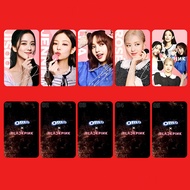 BlackPink OREO PhotoCard Rose Lisa Jennie Jisoo Photo Cards Blackpink X Oreo Photo Cards 5 Per Set