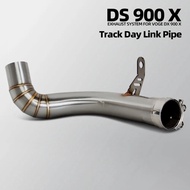 Motorcycle Escape Modify Adapter Pipe Compatible Original Muffler Kit Exhaust Middle Tube For VOGE 9