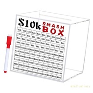 IVY 10k Smash Box for Money Piggy Banks for Adults Easy and Fun Way to Save $10000