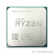 【hot】▤ Used Ryzen 5 2400G 3.6 GHz Quad-Core Eight-Thread 65W CPU Processor YD2400C5M4MFB AM4