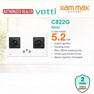 Vatti Hob - C822G 5.2kW Gas Cooker Hob | 3 Colour Black / White / AG Grey Gas Stove
