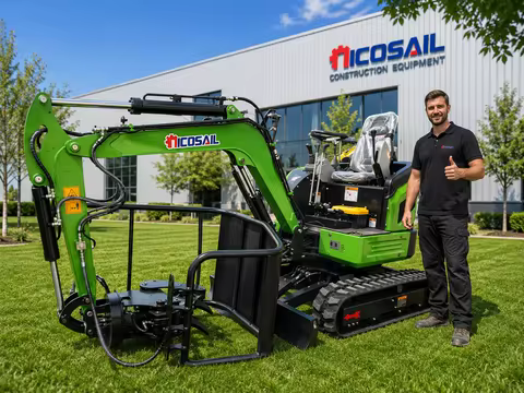 Euro 5 CE 1.2 Ton Mini Excavator Compact Hydraulic Crawler Machine Custom Configuration