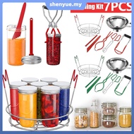7Pcs Canning Supplies Starter Kit Canning Tools Set Stainless Steel Canning Set with Canning Rack SH
