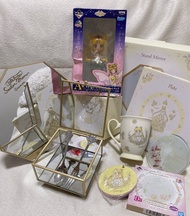日本限定絕版美少女戰士sailor moon公主化妝坐枱鏡子擺設裝飾。一番賞唱K小魚仙珍珠美人魚百變小櫻小魔女doremi變身棒光之美少女露娜毛公仔景品。公主美少女戰士 天王遙海王星美智流土萌瑩豆丁多