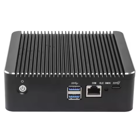 Solid Fanless Firewall Mini PC Intel N150 i5-8250U Pentium N6005 4417U 4x2.5G LANs Home Server DDR4 