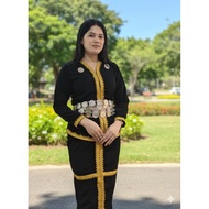 BAJU TRADISI KADAZAN DUSUN DEWASA PERAMPUAN/ BAJU ETNIK SABAH/ BORNEO MOTIF/ TRADISI MODERN/READY ST