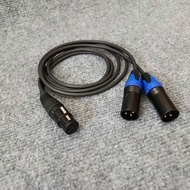 Signal Cable 1 Canon Female to 2 Canon Male 1m Long High Quality Japanese Yard Products