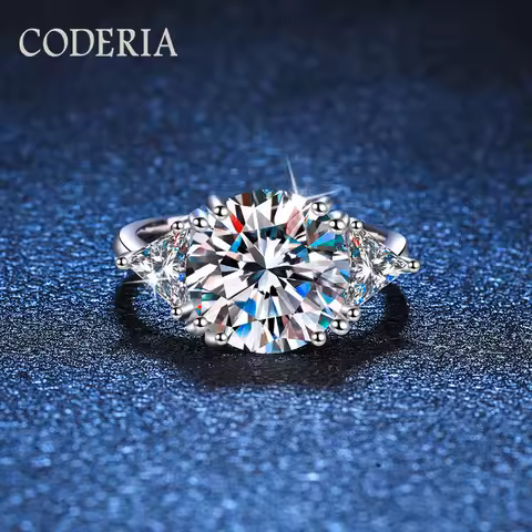 5.0 Carat Mousseline Ring Deluxe D Color VVS1 Diamond Gold Plated 925 sterling Silver Wedding Rings 