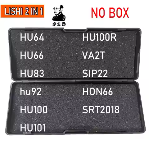 No box Lishi Tool 2 in 1 HU64 HU66 HU83 HU92 HU100 HU101 HU100R HON66 VA2T SIP22 VA2T SRT2018 Locksm