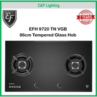 EF 86cm 2 Burner Tempered Glass Cooker Hob Gas Stove EFH 9720 TN VGB