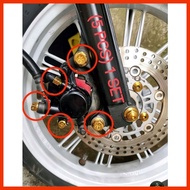 ☇◑ ✅ ❦ HENG Gold Caliper Set Bolts for Mio M3, Soulty, Sporty, MSI 125, Mio Soul I, Gravis, Nouvo,