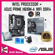 ASUS PRIME H610M-A WIFI D4 H610 LGA1700 Motherboard + Intel 12TH GEN / 13TH GEN CORE I3 / I5 / I7 / 