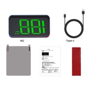 HUD Hiển THị Tốc Độ Trên Kính Lái M2 - Sử Dụng Tín Hiệu GPS - Kết Nối Cổng USB Type-C nguồn 5V