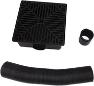 Catch Basin Low Profile Downspout Extender, Gutter Downspout Extensions with Flexible Pipe, 5.1ft PV