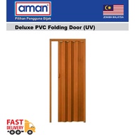 Aman PVC Folding Door 35”x 82” Sliding Door Pintu Lipat Pintu Tandas Lipat Pintu Bilik Air heavy duty
