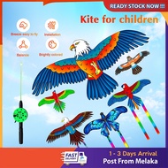 Children's Kite Toys/Children's Kite Outdoor Toys With Handles/Children's Dynamic Kites/Cartoon Eagl
