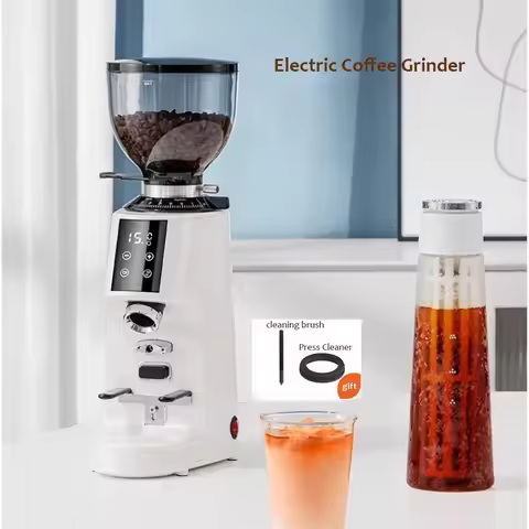 4.0 Version 220V Electric Coffee Grinder Fully Automatic Coffee Beans Grinding Machine Home Use Quan