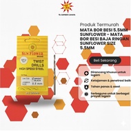MATA SUNFLOWER 5.5MM IRON DRILL BIT - Sunflower Light Steel Iron Drill Bit Size 5.5MM