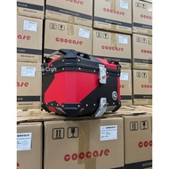 Coocase Aluminium Geometry Black Red Top Box