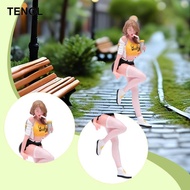 [TENOL] 1:18 Milk  Model 3D Character Models Collectible Stimulated Miniature Girl in Stockings for 