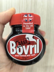 Bovril Beef Paste High Protein 125g Jar with Red Lid and Union Jack Label