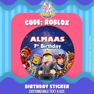Custom Birthday Stickers - Roblox SERIES Adopt Me (20pcs) Birthday Stickers