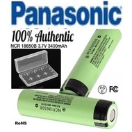 free battery holder 18650 3400mAh Panasonic Rechargeable Battery Flat Top 3400 mah NCR18650B NCR 186