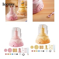 [Ioensy] Electric Pottery Wheel Set for Kids Crafting Projects DIY Porcelain Machine