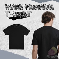 RIANS/PREMIUM Plain Cotton Round Neck T-Shirt (Short Sleeve) 180gsm (Men / Woman)