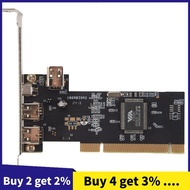 3 Port IEEE 1394 Firewire Card PCI Firewire Adapter IEEE 1394 PCI Controller Card for Desktop PC