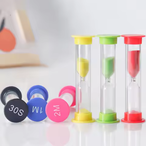 Sand Meter 30 Seconds/1 Minute/2 Minutes/3 Minutes/5 Minutes/10 Minutes Plastic Sand Timer Small Clo