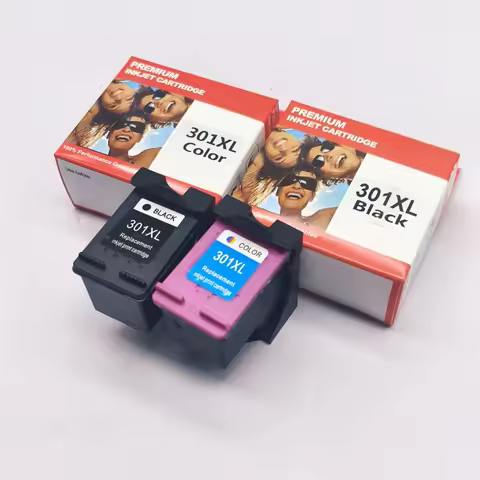 2 Black 2 Color Ink Cartridges 301 XL 301XL For HP Deskjet 1000 1010 1050 1050A 2050 2050A 2540 Envy