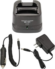 BP-210 Battery Desktop Charger DC 12V/24V Car Charger Compatible with ICOM Radios C-A6 IC-A24 IC-F30