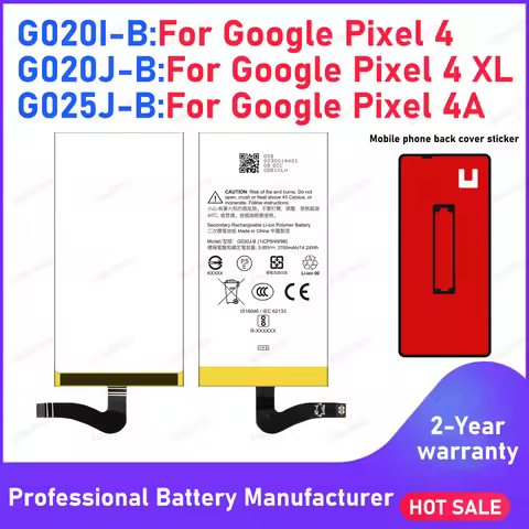 Battery G020I-B G020J-B G025J-B For HTC Google Pixel 4 pixe 4a 4XL Replace Batteries+Free Back cover