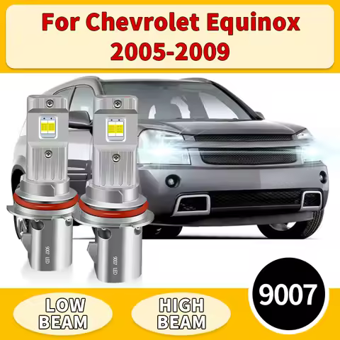 2PCS For Chevrolet Equinox 2005-2009 12V Turbo LED Bulb HB5 9007 Powerful 30000LM LED Headlight Bulb