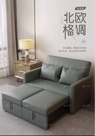 折疊沙發床雙人坐臥可躺睡兩用免洗科技布貓爪梳化變床小戶型客廳 w7192