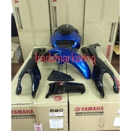 yamaha rxz catalyzer 5pv coverset biru skala (BMC) original  (part plastic)(xde tank)