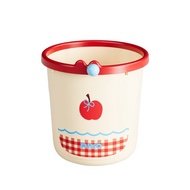 Lucky Apple Pattern Trash Bin Large Press Ring Tong Sampah Comel Home 12L+