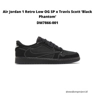 Air Jordan 1 Retro Low OG SP x Travis Scott Black Phantom